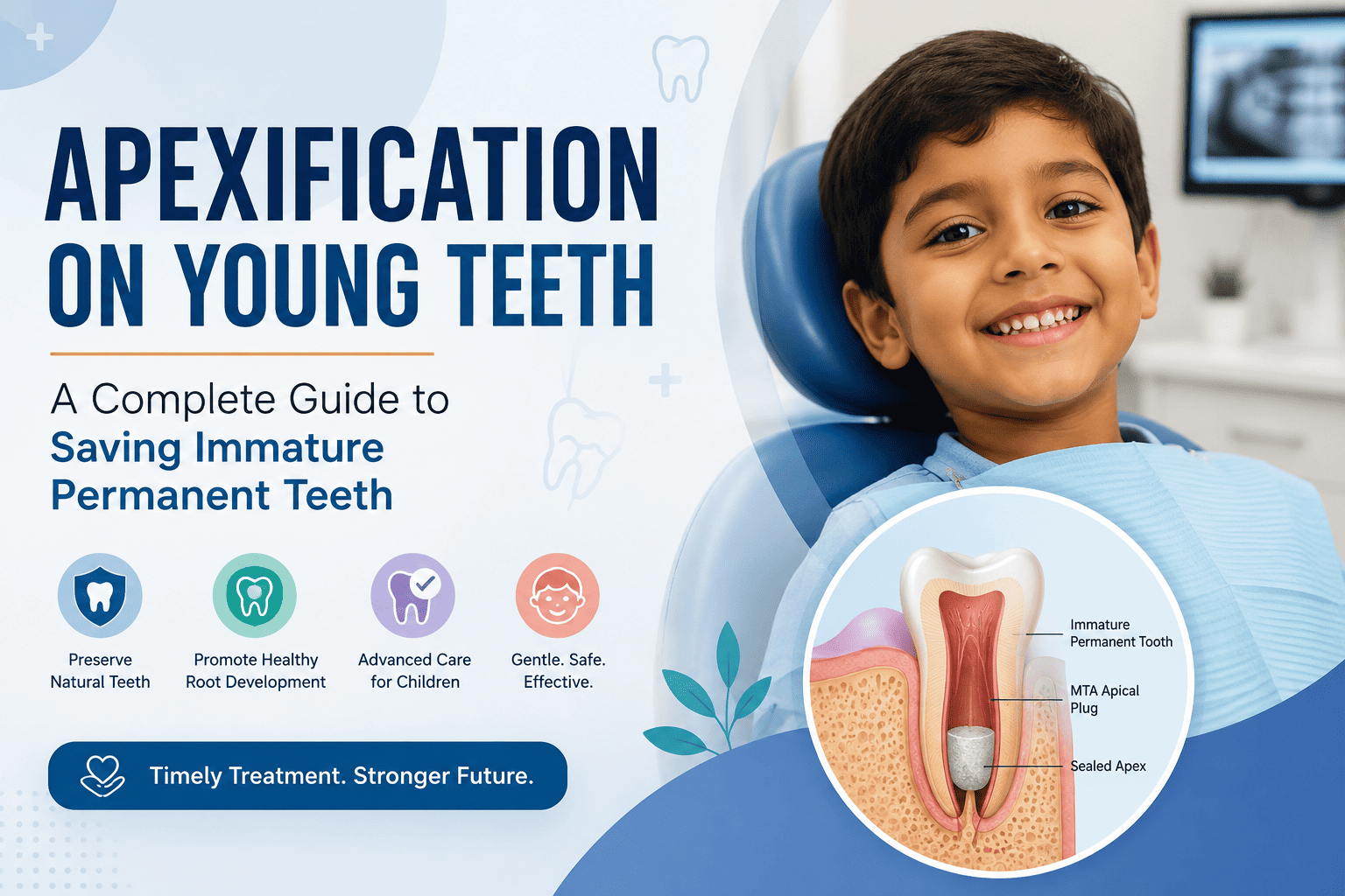 Apexification on Young Teeth